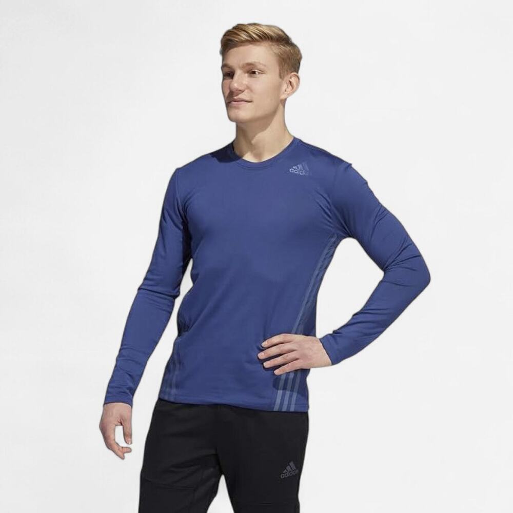 Adidas blue long sleeve shirt